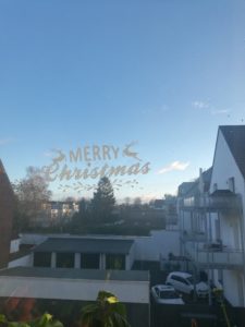 Fensterbild "merry Christmas"