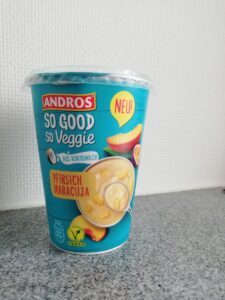 so good so veggie Pfirsich-Maracuja Joghurt von Andros