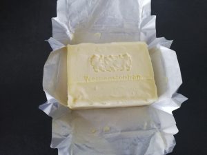 Entpackte Butter