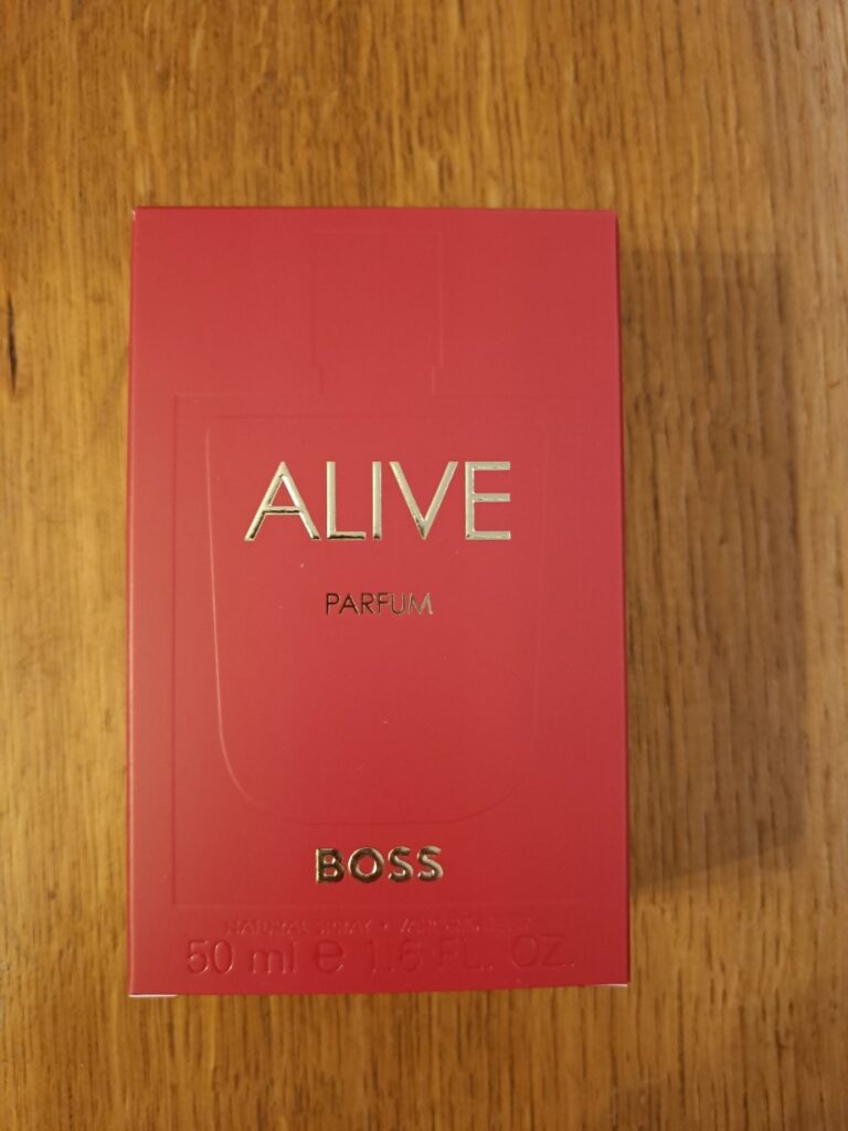 Alive von Hugo Boss in der Verpackung