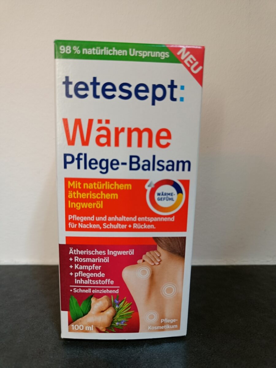 Testbericht zum Wärme Pflege-Balsam von Tetesept (Tetesept)