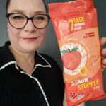 Ich mit den Poliboy Staubstopper Feuchttüchern