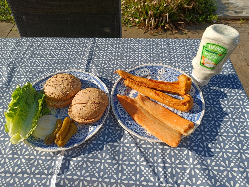 Geräucherter Fisch mit Remoulade