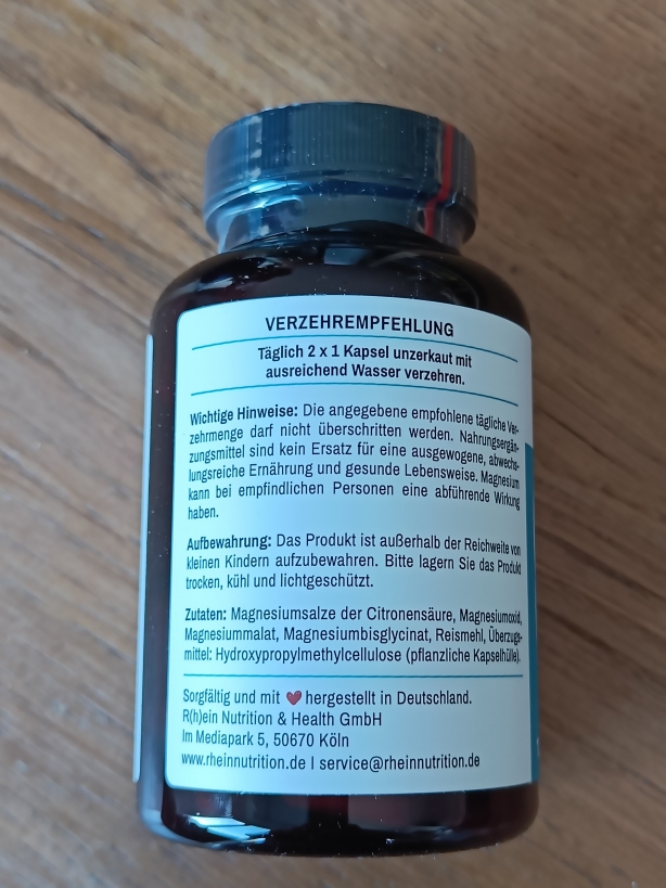 Verzehrempfehlung