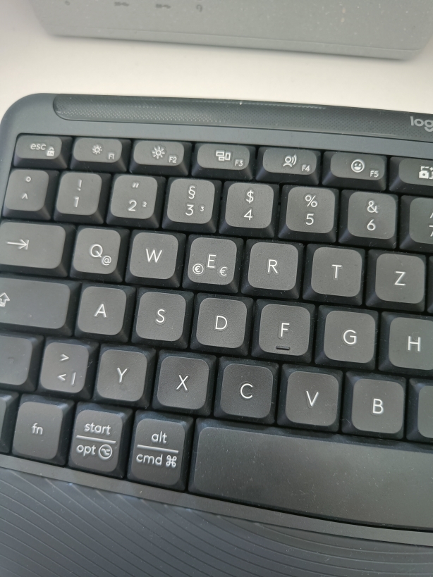 Linker Bereich der Tastatur