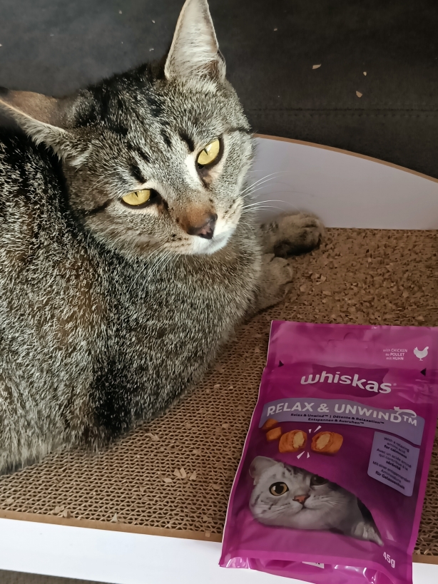 Testbericht zum Whiskas Relax & unwind Snack (Influenster)