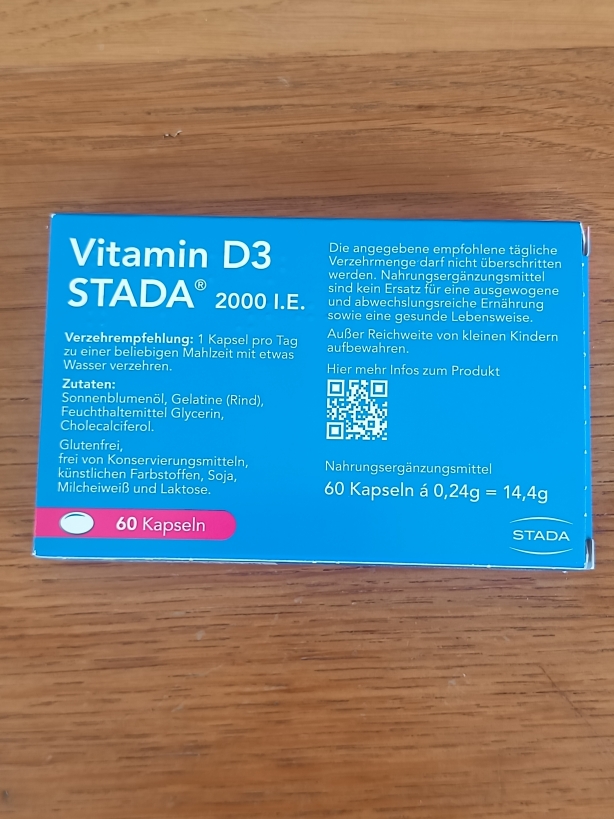 Rückseite der Verpackung